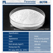 SMF superplastifiant sulfonate mélamine formaldéhyde pour béton